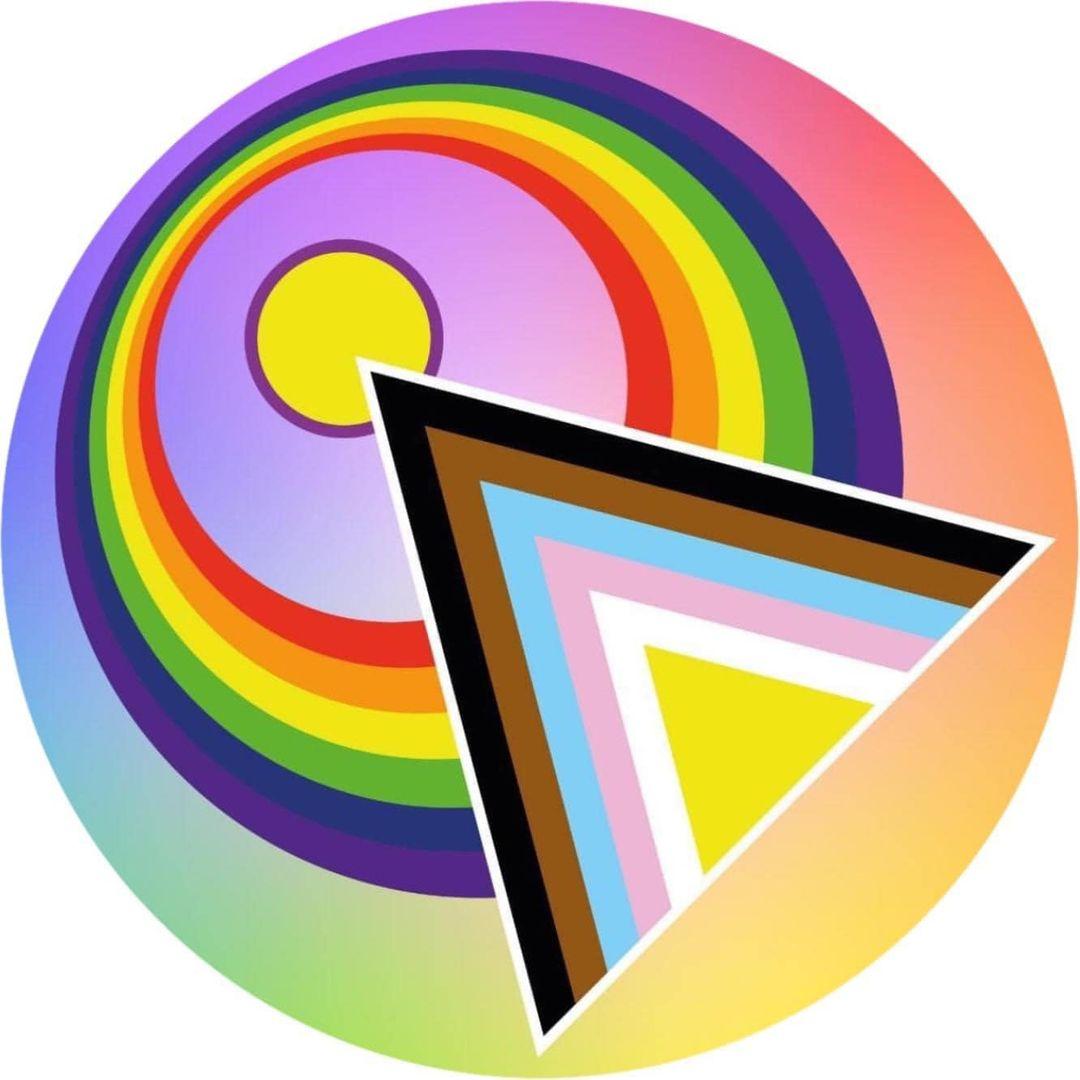 Vulcan IDIC symbol in pride colors